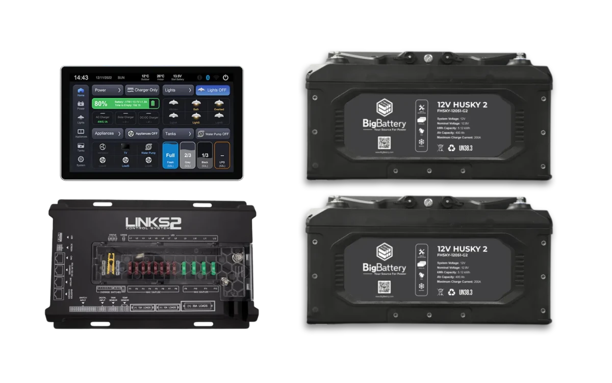 BigBattery 12V HUSKY2 RV LINKS2 Control System-EcoPowerit