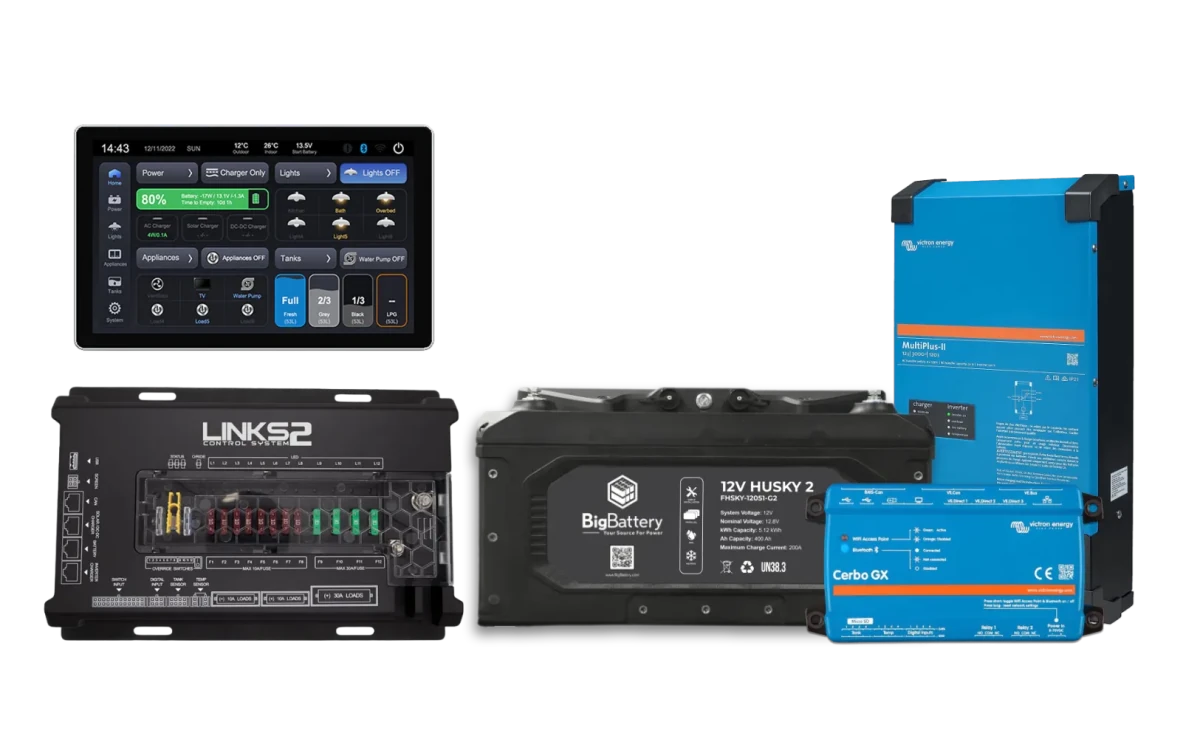 BigBattery 12V RV HUSKY2-Victron-LINKS2 Control System-EcoPowerit