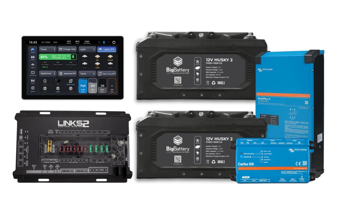 BigBattery 12V RV HUSKY2-Victron-LINKS2 Control System-EcoPowerit