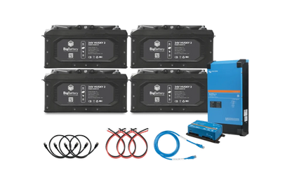 BigBattery 24V 1X HUSKY 2+Victron 24V MultiPlus-II 3000W Inverter/Charger-EcoPowerit