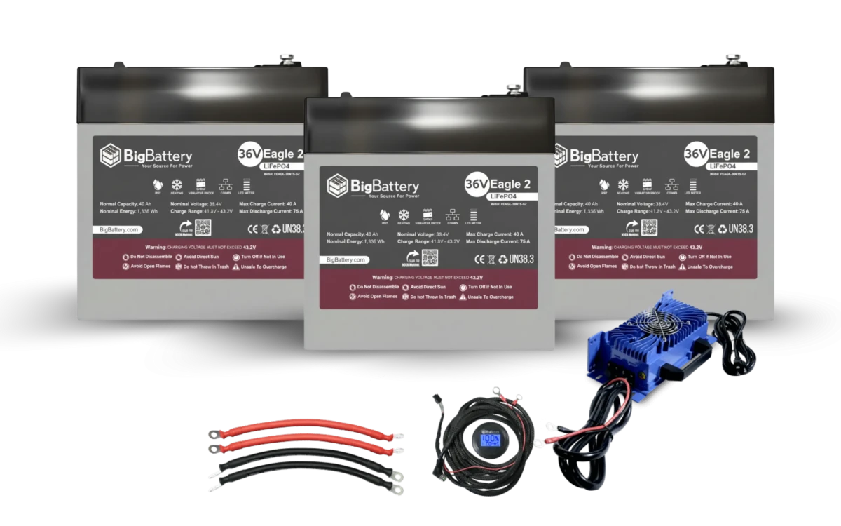 BigBattery 36V EAGLE 2 | 3.08kWh-6.16kWh) LiFePO₄ Battery Ultimate Kit-EcoPowerit