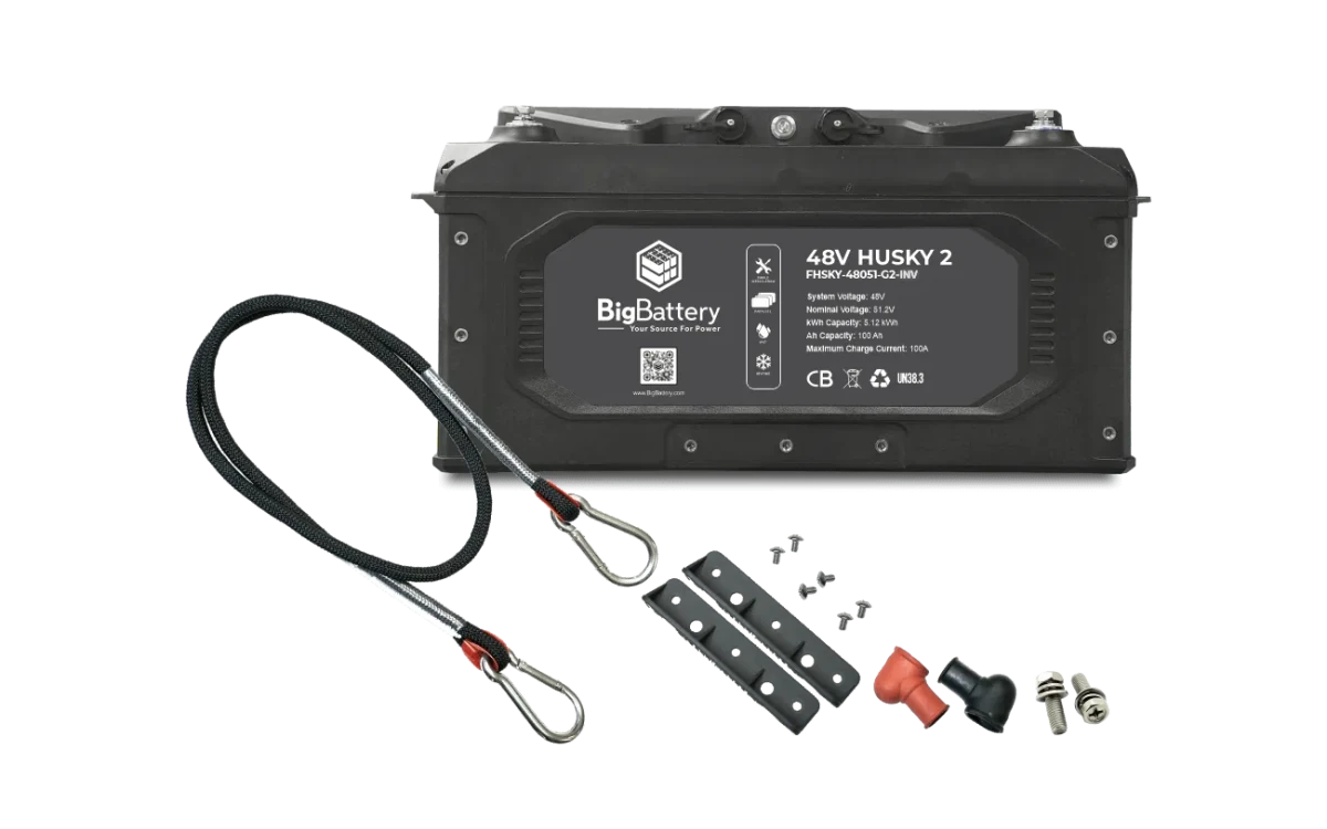 BigBattery 48V 1X HUSKY 2 KIT – Victron 48V MultiPlus-II 120V 3000W Inverter/Charger-EcoPowerit