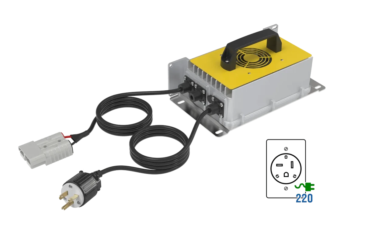 BigBattery 48V 220V AC 50A IP65 Weatherproof Lithium Charger (57.6V DC)-EcoPowerit