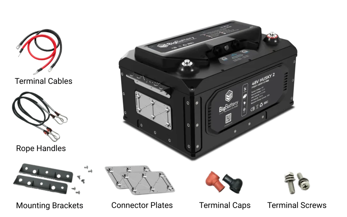 BigBattery 48V HUSKY 2 INV Lithium Battery 5.12kWh 100Ah | LiFePO4 | Inverter Comms | RV | Off-Grid | Marine Battery-EcoPowerit