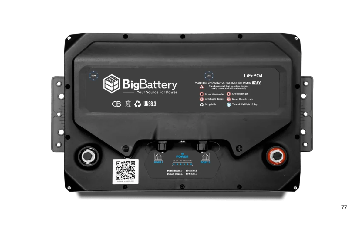 BigBattery 48V HUSKY 2 INV Lithium Battery 5.12kWh 100Ah | LiFePO4 | Inverter Comms | RV | Off-Grid | Marine Battery-EcoPowerit