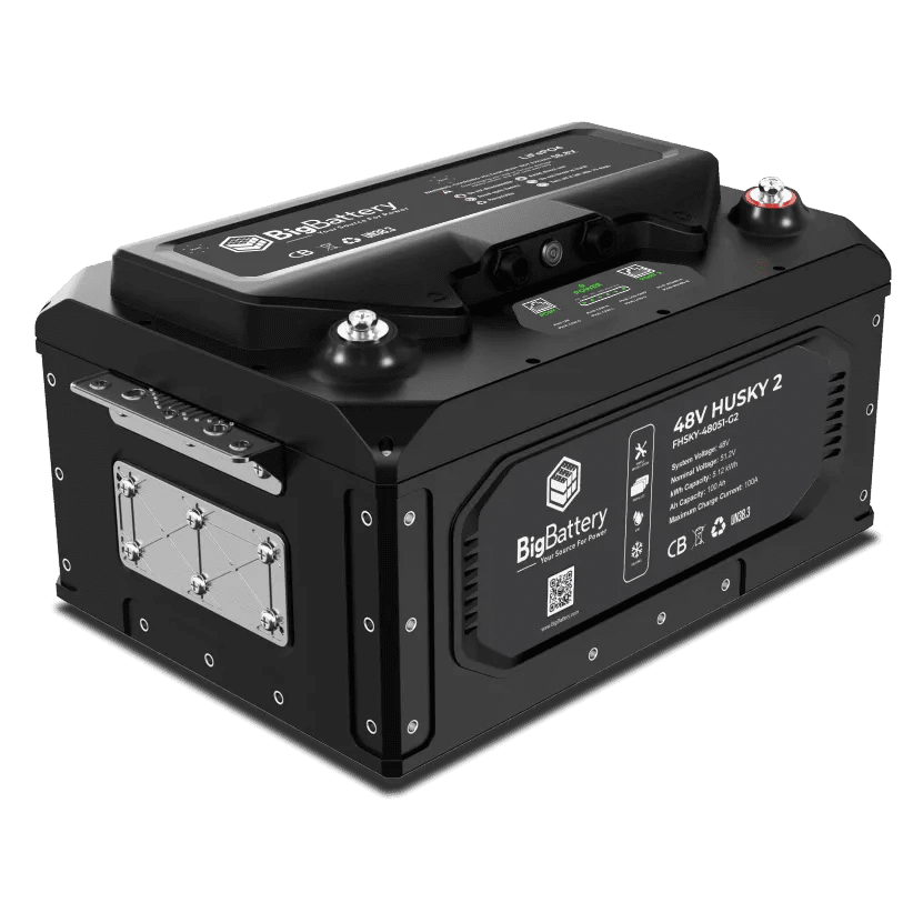 BigBattery 48V HUSKY 2 PWR | 5.12kWh LiFePO4 – High Power | Golf Cart | UTV | Industrial Battery-EcoPowerit