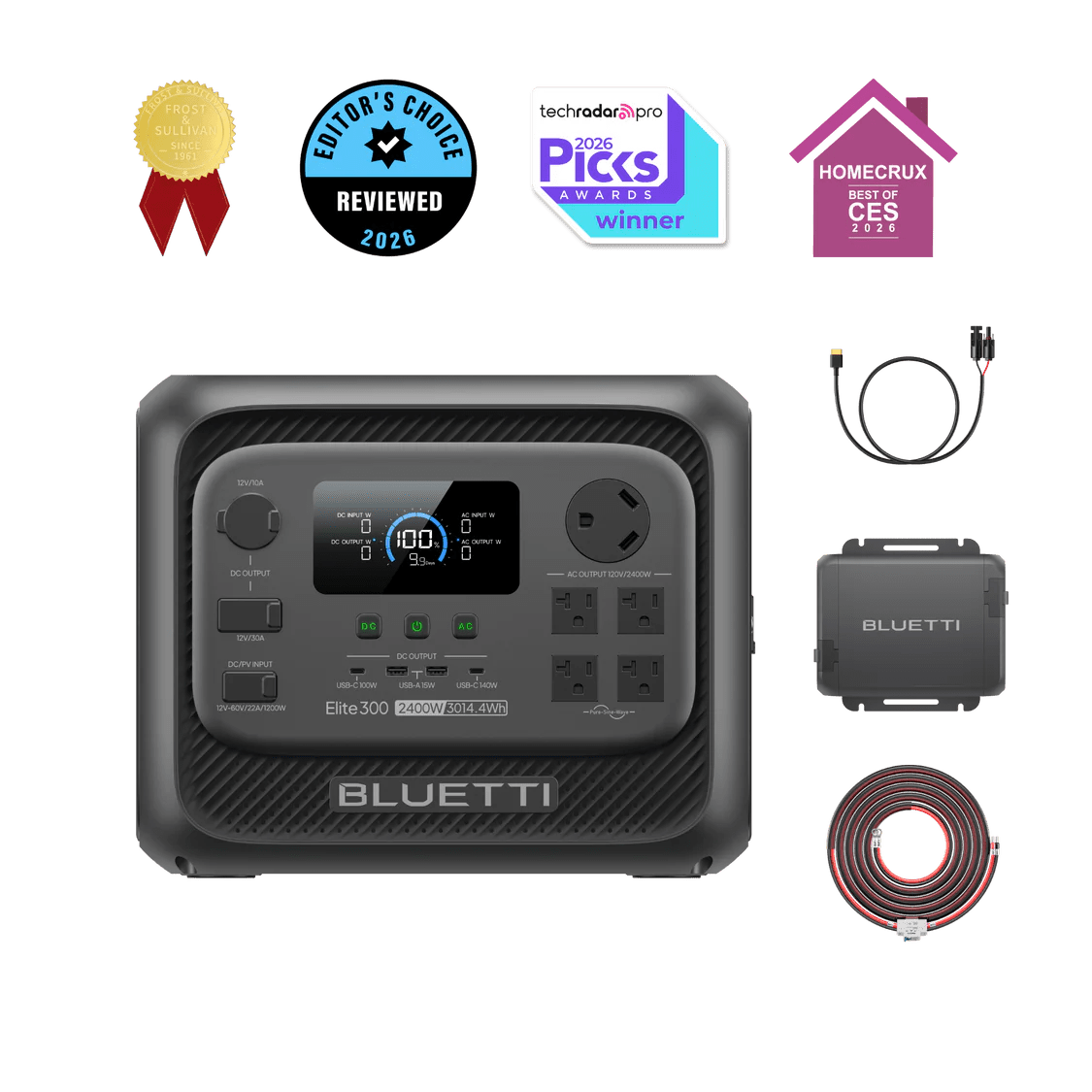 BLUETTI Elite 300 Portable Power Station | 3,014Wh, 2,400W-EcoPowerit