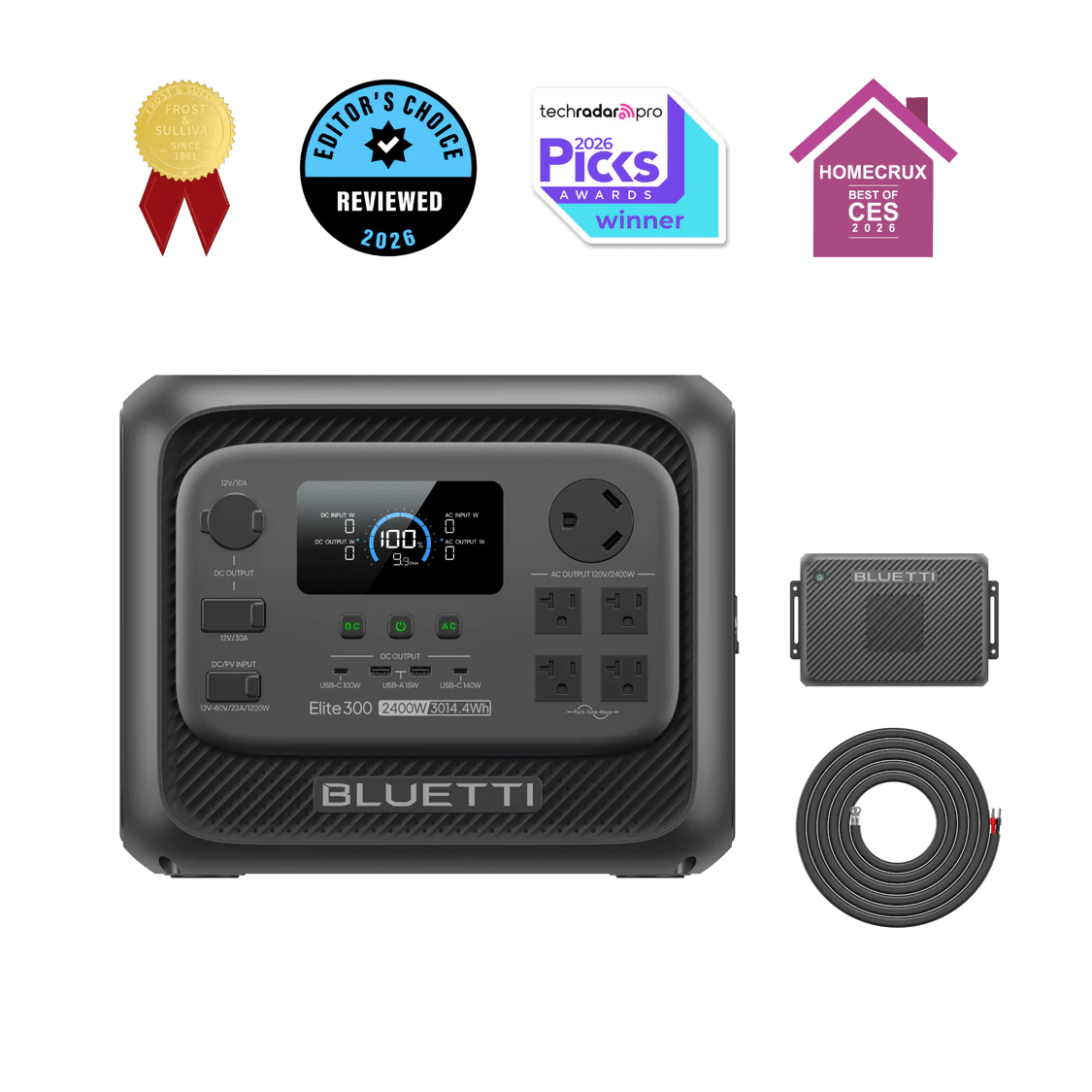 BLUETTI Elite 300 Portable Power Station | 3,014Wh, 2,400W-EcoPowerit