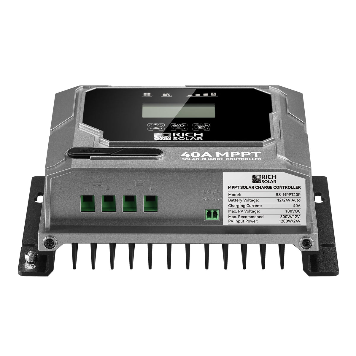 Rich Solar BRAVO |MPPT Solar Charge Controller | Premier 12V/24V MPPT Solar Controller for RVs, Trailers, Campers, Vans, Boats, Off-Grid