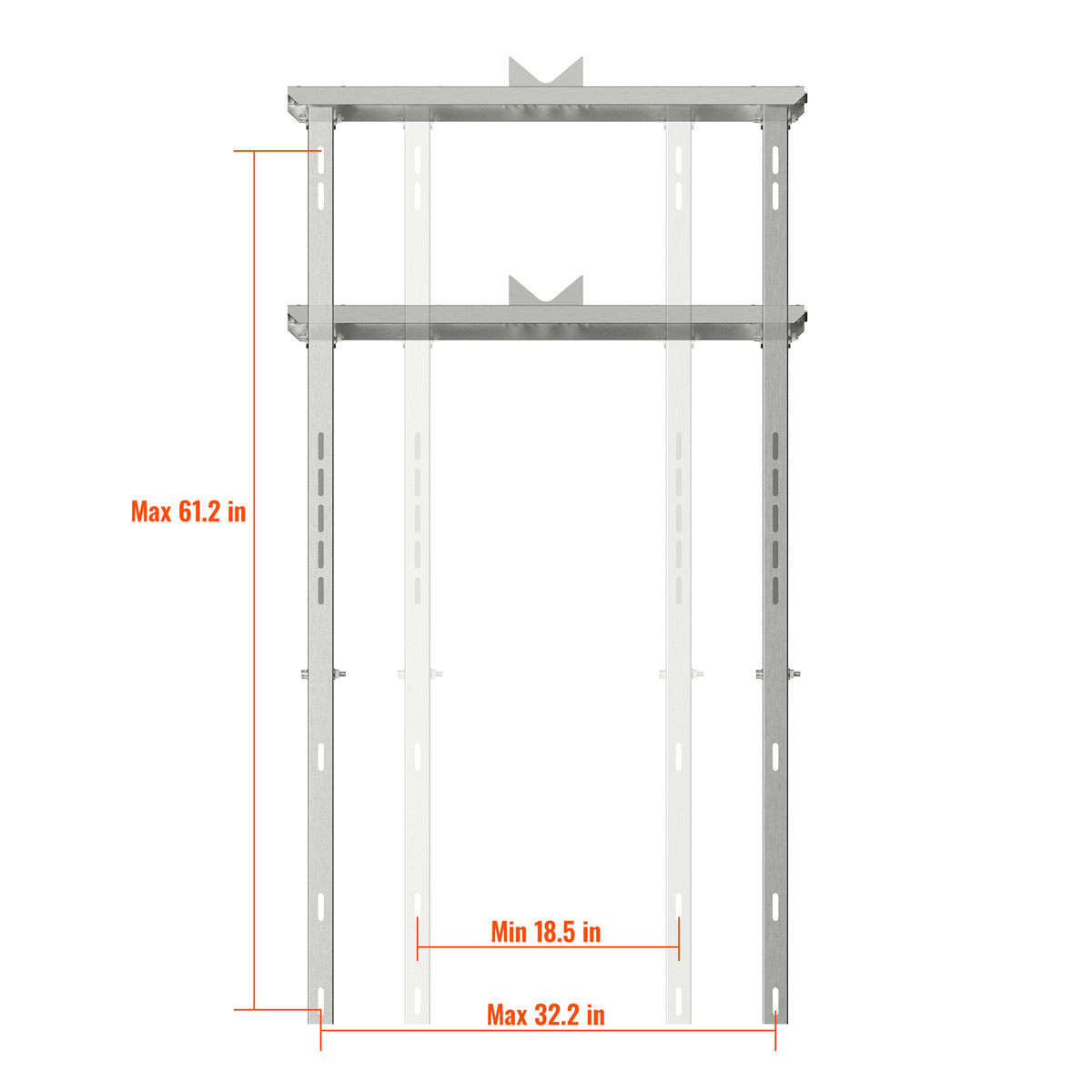 Rich Solar Adjustable Solar Pole Mount Bracket Kit