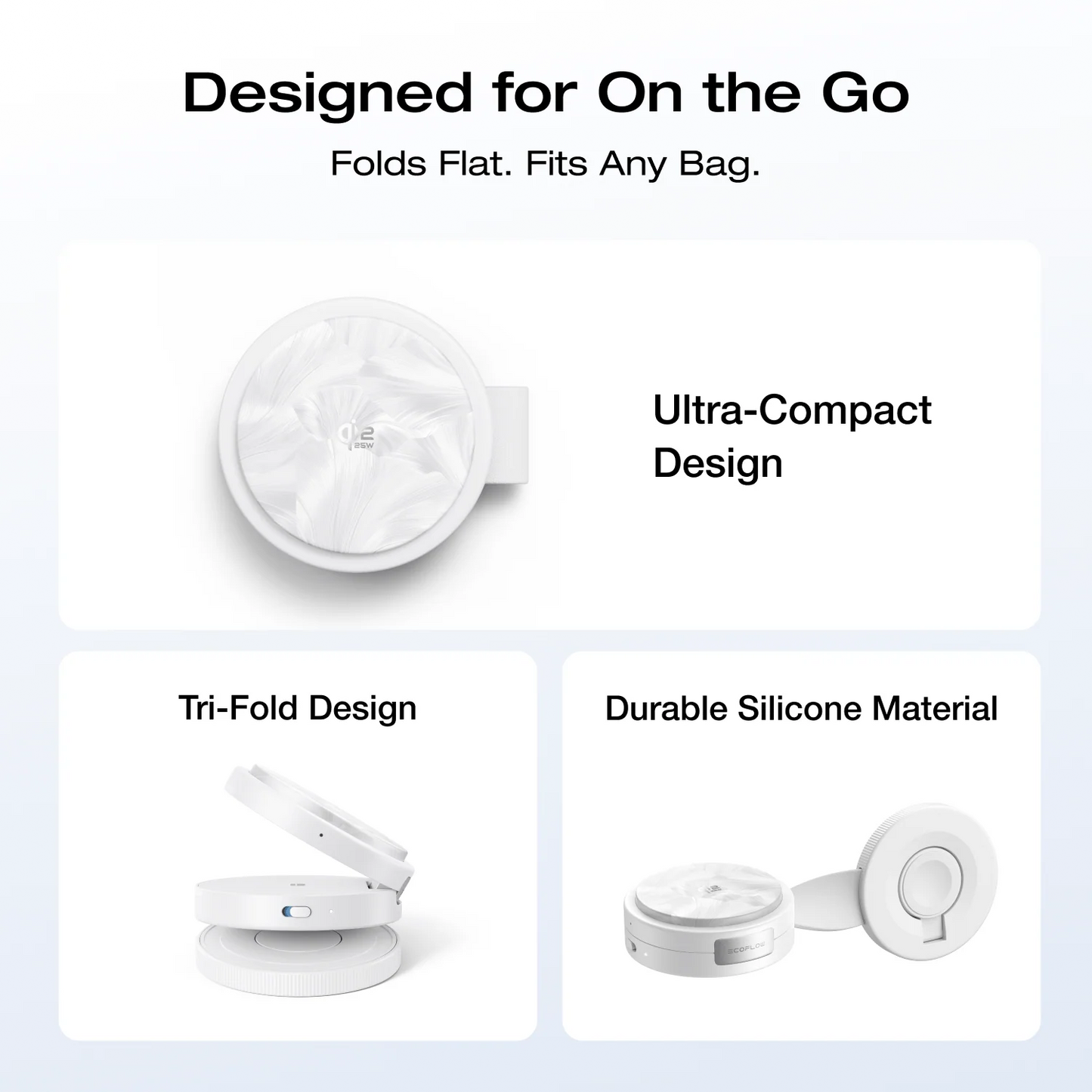 EcoFlow RAPID Mag Qi2.2 Wireless Charging Station (3-in-1 Foldable)