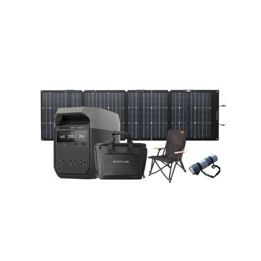EcoFlow| DELTA 3 + 220W Solar Panel + DELTA 3 Bag + Camping Chair + Picnic Blanket