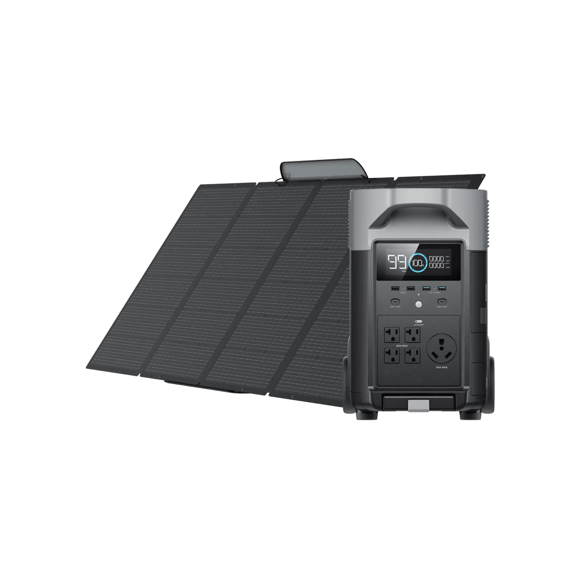 EcoFlow DELTA Pro+ 400W Portable Solar Panel Solar Generator Kits-EcoPowerit