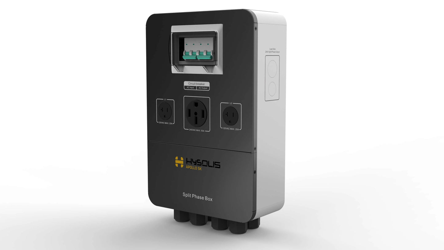 HYSOLIS Apollo 5K • AC 240V Split Phase Combiner Box
