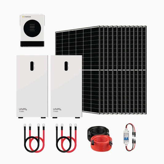 HYSOLIS Pathfinder 3kW Off-Grid Inverter + Battery Storage + 440W Solar Panels Kits-EcoPowerit