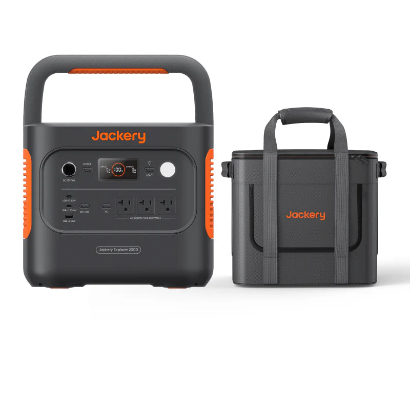 Jackery 2000 v2 Portable Power Station 2042 Wh Capacity 2200W Output Kits