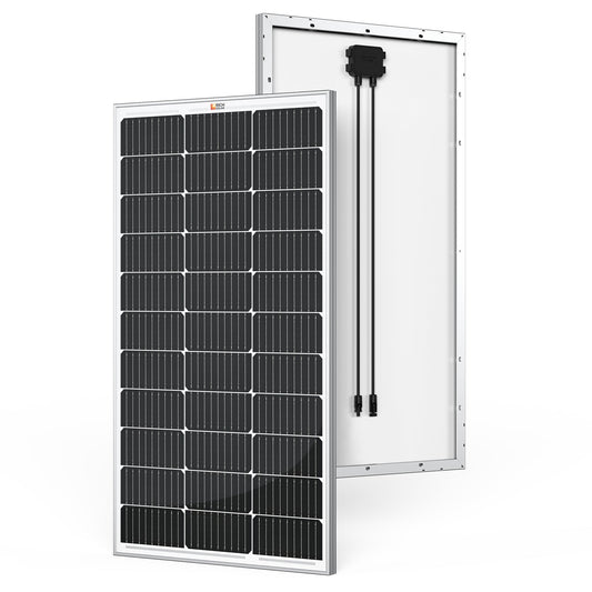 Rich Solar MEGA 100 | 100 Watt Solar Panel | Premier 12V Off-Grid Solar Panel for Vans, Campers, Boats | 25-Year Output Warranty | UL Certified
