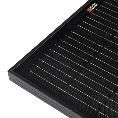 Rich Solar MEGA 100 | 100 Watt Solar Panel | Premier 12V Off-Grid Solar Panel for Vans, Campers, Boats | 25-Year Output Warranty | UL Certified