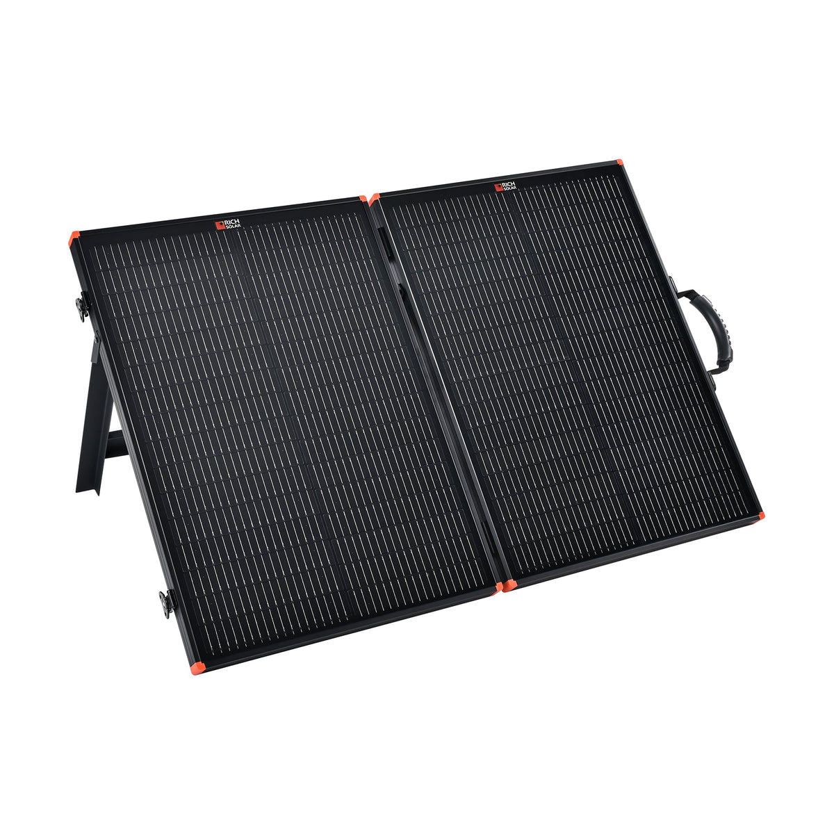 Rich Solar MEGA 100 Portable Briefcase| 100 Watt Portable Solar Panel | Premium 12V Portable Solar Panel for Generators, Vans, Campers | High Efficiency