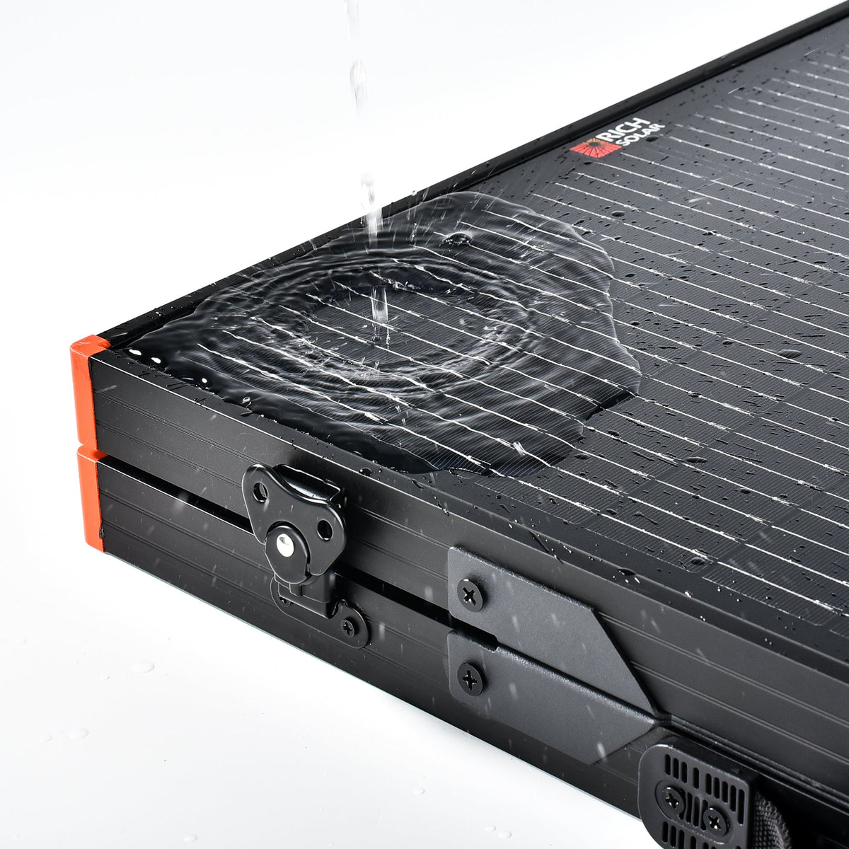Rich Solar MEGA 100 Portable Briefcase| 100 Watt Portable Solar Panel | Premium 12V Portable Solar Panel for Generators, Vans, Campers | High Efficiency