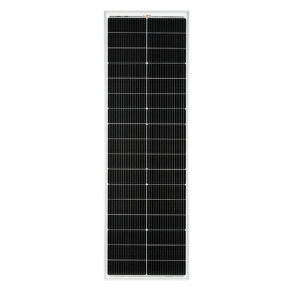 Rich Solar MEGA 100 SLIM | 100 Watt Slim Solar Panel | Compact 12V Off-Grid Narrow Solar Panel for Vans, Overlanders, Boats | 25-Year Output Warranty | UL Certified