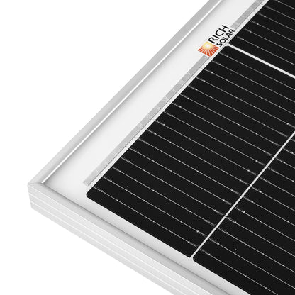 Rich Solar MEGA 130 SLIM | 130 Watt Slim Solar Panel | Compact 12V Narrow Panel for Vans, Campers, Boats | 25-Year Output Warranty | UL Certified