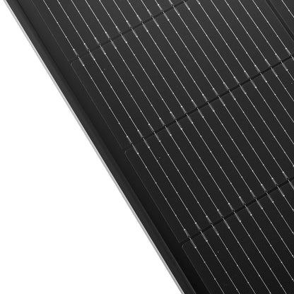 Rich Solar MEGA 130 SLIM | 130 Watt Slim Solar Panel | Compact 12V Narrow Panel for Vans, Campers, Boats | 25-Year Output Warranty | UL Certified