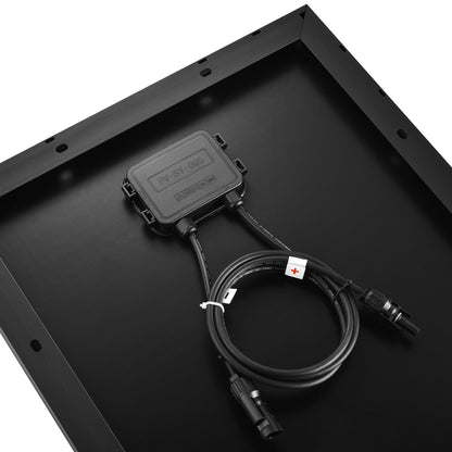 Rich Solar MEGA 130 SLIM | 130 Watt Slim Solar Panel | Compact 12V Narrow Panel for Vans, Campers, Boats | 25-Year Output Warranty | UL Certified