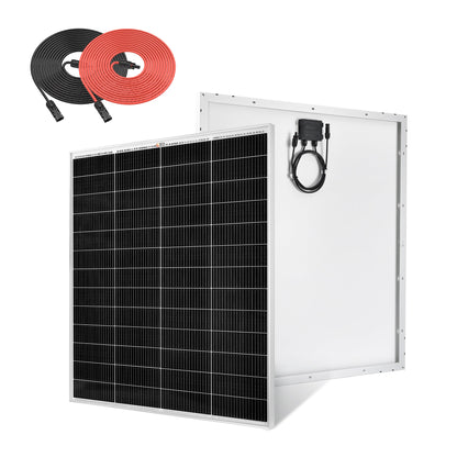 Rich Solar MEGA 175 PRO | 175 Watt Solar Panel with 20 FT MC4 Extension Cable Set | 24V Off-Grid Solar Panel for Vans, Campers & Boats | 25-Year Output Warranty | UL Certified