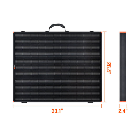 Rich Solar MEGA 200 Portable Briefcase| 200 Watt Portable Solar Panel | Premium 12V Portable Solar Panel for Generators, Vans, Campers | High Efficiency