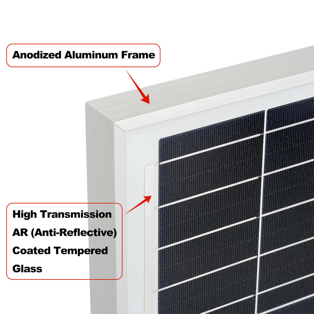 Rich Solar MEGA 200 PRO | 200 Watt 24 Volt Solar Panel | Premium 24V Off-Grid Solar Panel for RVs, Trailers, Cabins | 25-Year Output Warranty | UL Certified