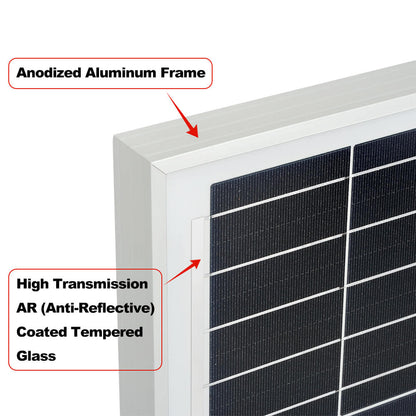 Rich Solar MEGA 200 PRO | 200 Watt 24 Volt Solar Panel | Premium 24V Off-Grid Solar Panel for RVs, Trailers, Cabins | 25-Year Output Warranty | UL Certified