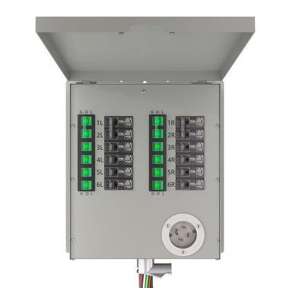Nature's Generator 12-Circuit 120/240V 30A Non-Automatic Transfer Switch