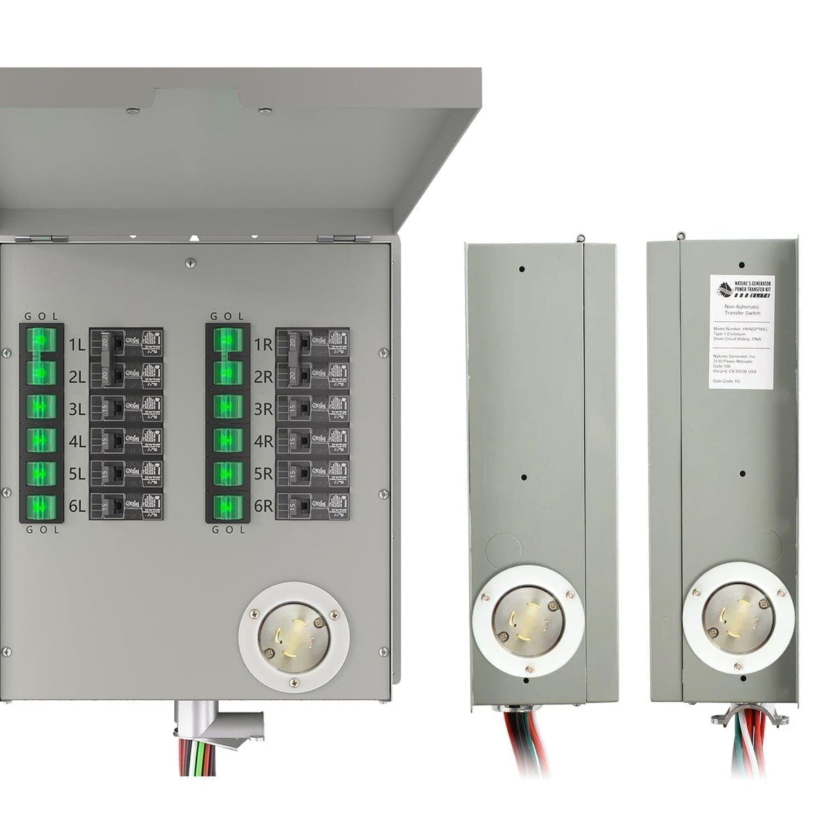Nature's Generator 12-Circuit 120/240V 30A Non-Automatic Transfer Switch