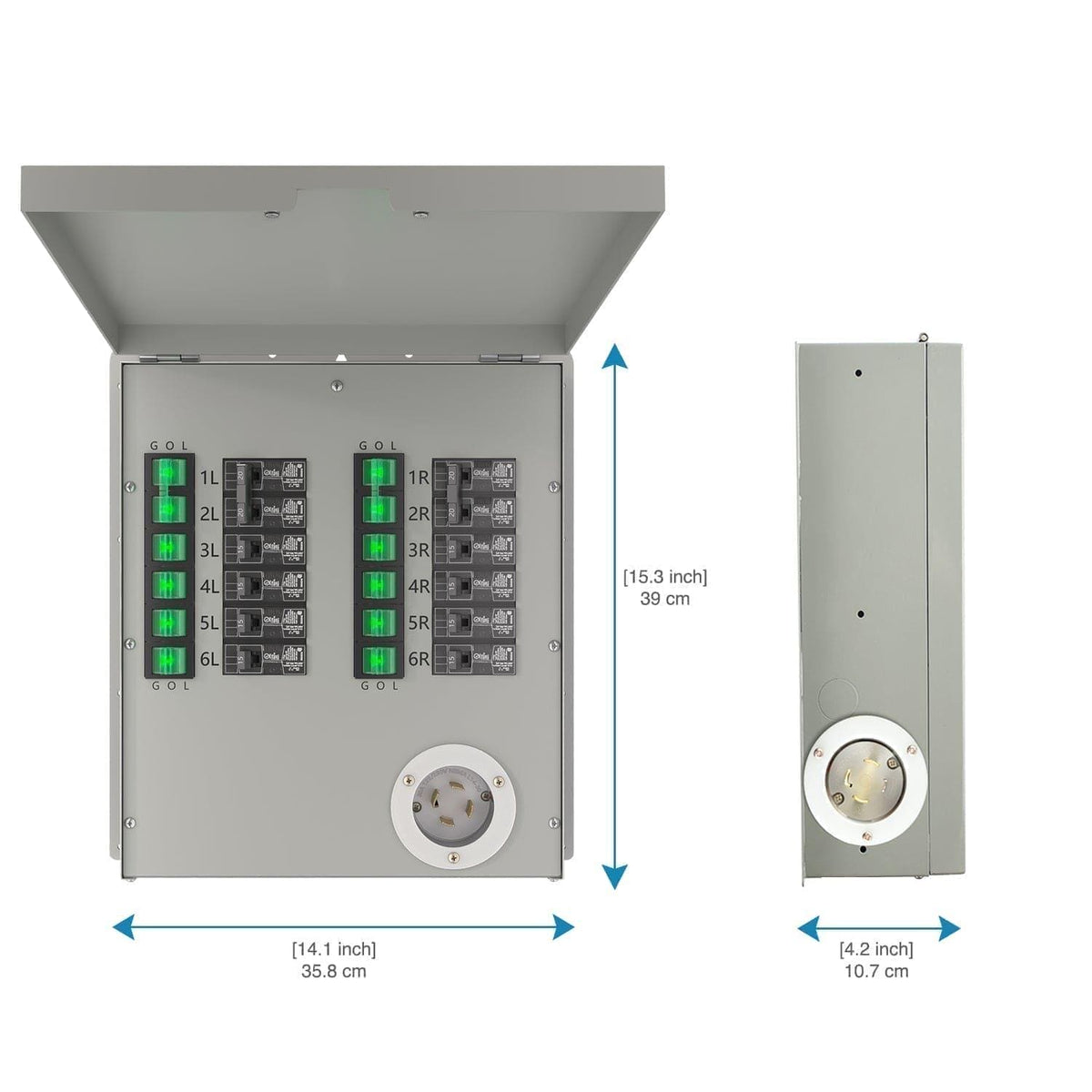 Nature's Generator 12-Circuit 120/240V 30A Non-Automatic Transfer Switch