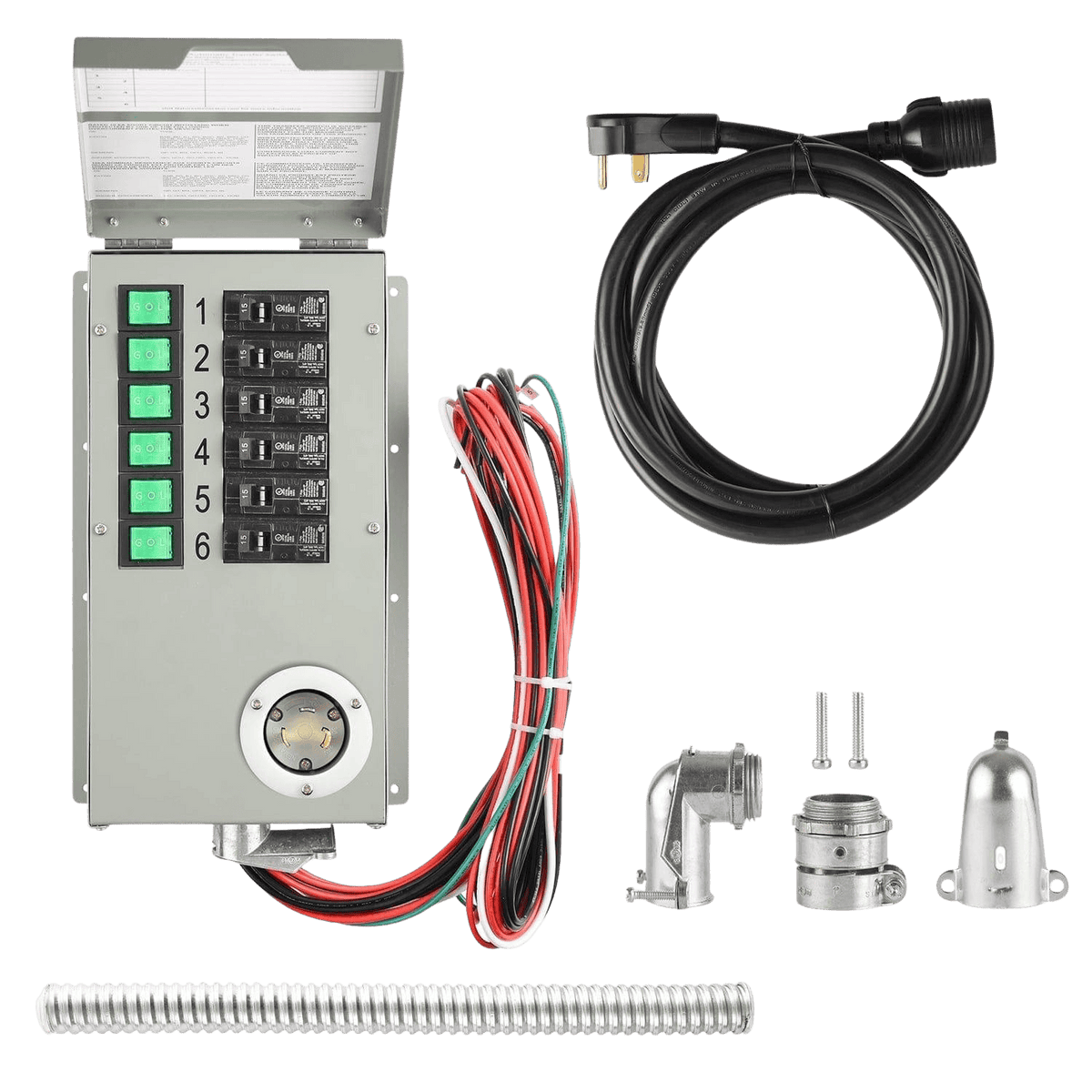 Nature’s Generator 120V 30A 6-Circuit Non-Automatic Transfer Switch