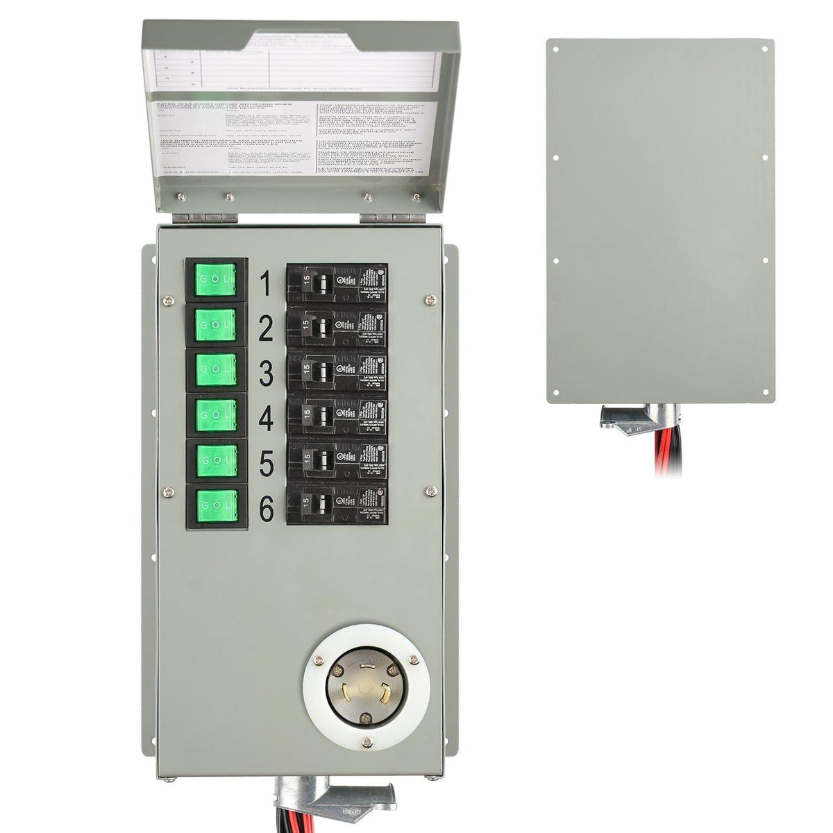 Nature’s Generator 120V 30A 6-Circuit Non-Automatic Transfer Switch