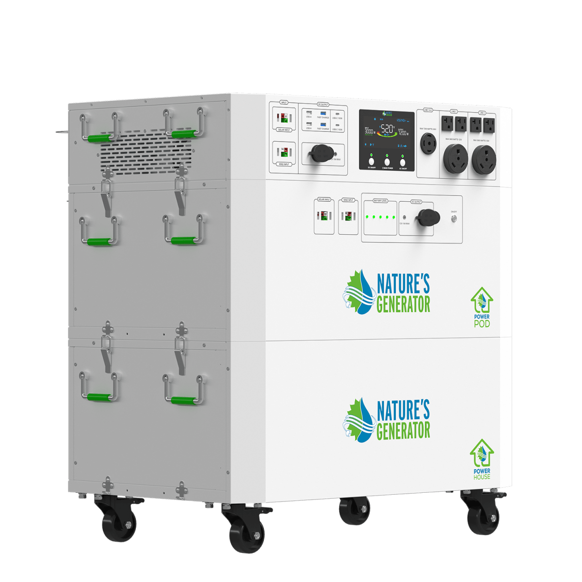 Nature’s Generator Powerhouse Gen 2 Solar and Wind Generator-EcoPowerit