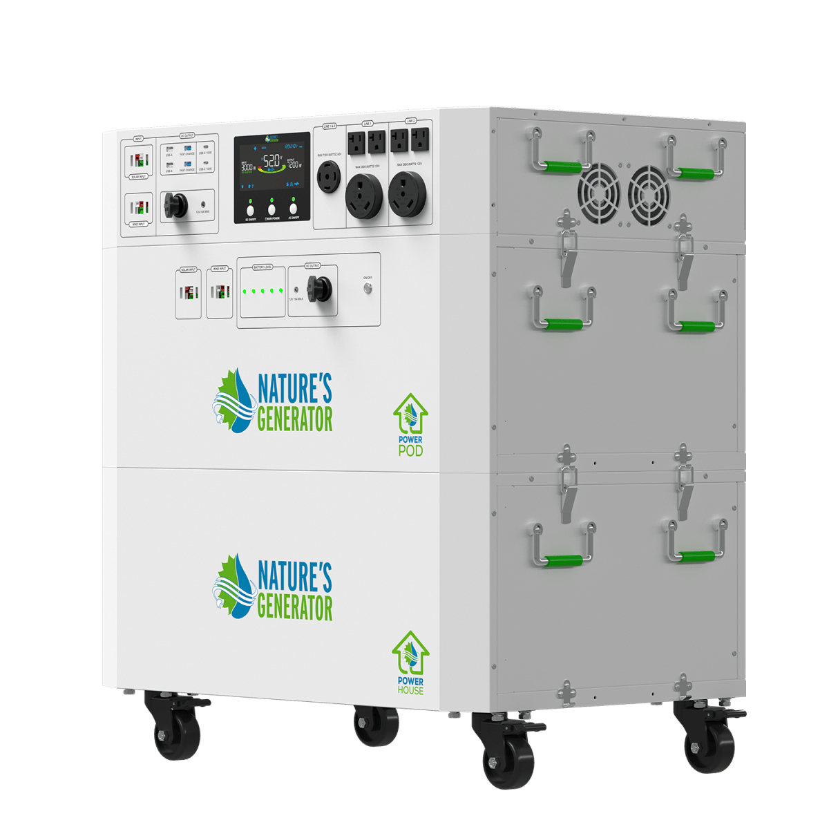 Nature’s Generator Powerhouse Gen 2 Solar and Wind Generator-EcoPowerit