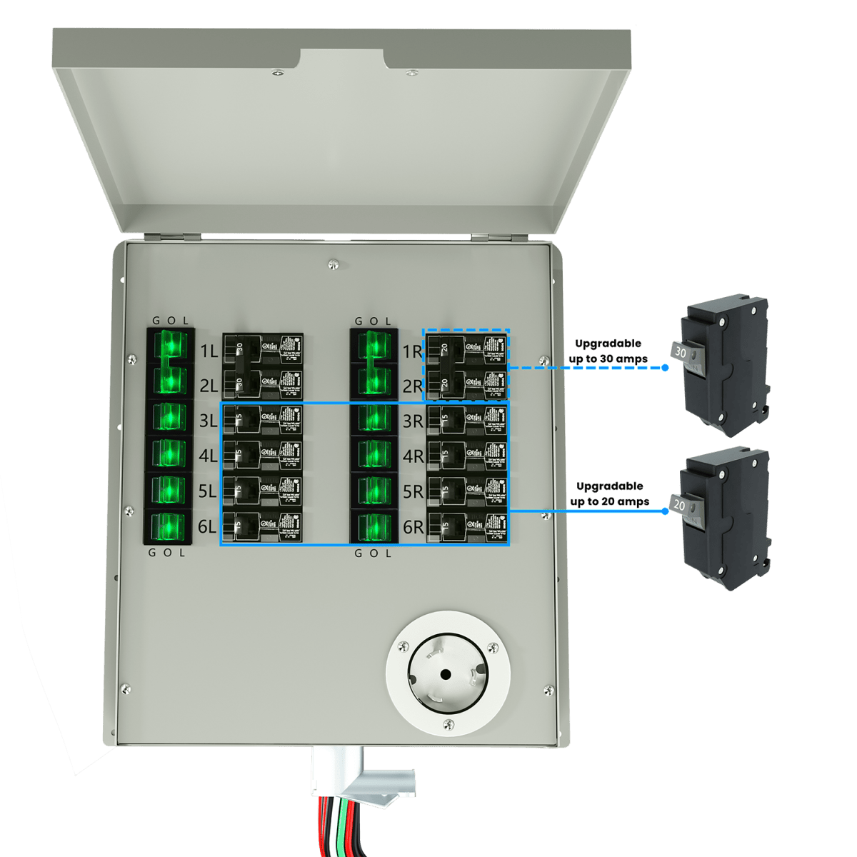 Nature’s Generator Powerhouse Gen 2 Solar Generator and Transfer Switch-EcoPowerit