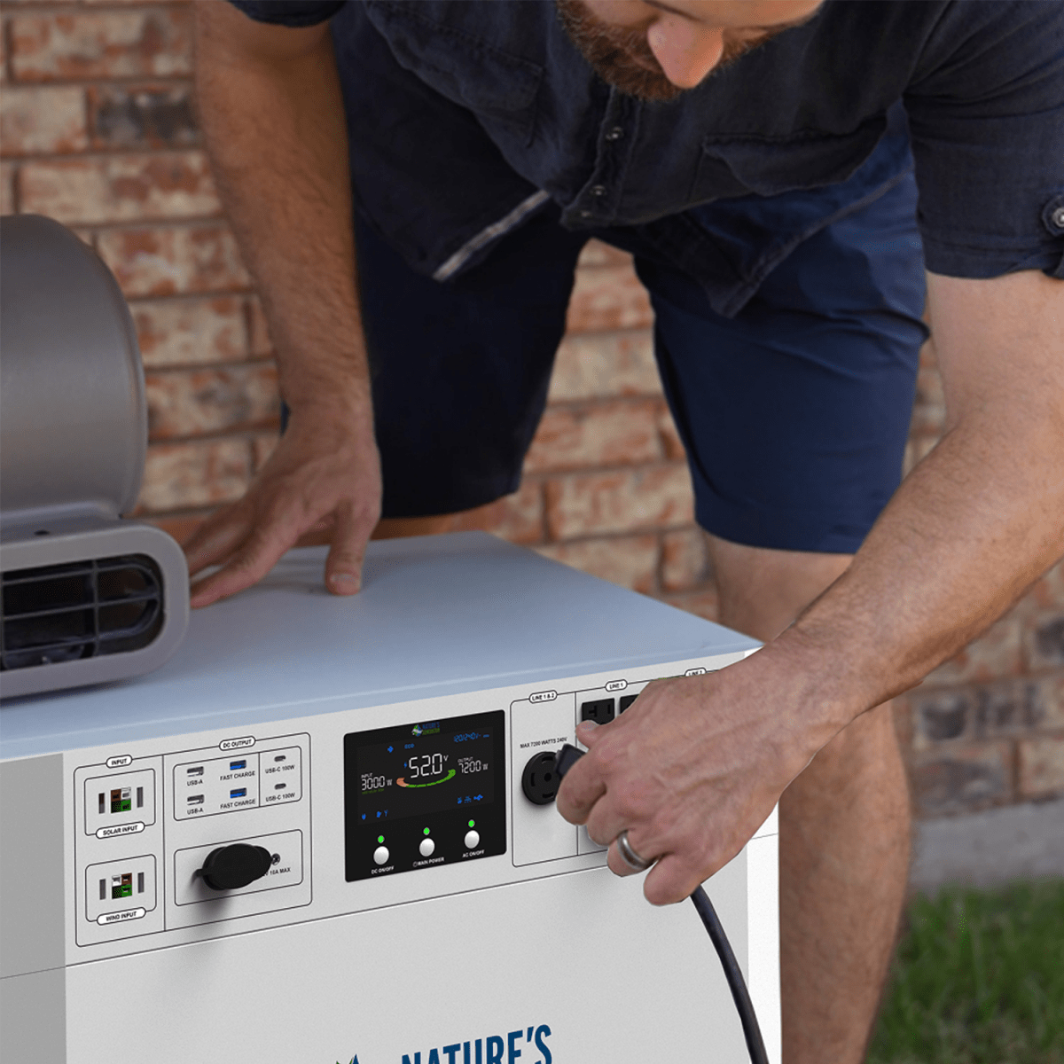Nature’s Generator Powerhouse Gen 2 Solar Generator and Transfer Switch-EcoPowerit