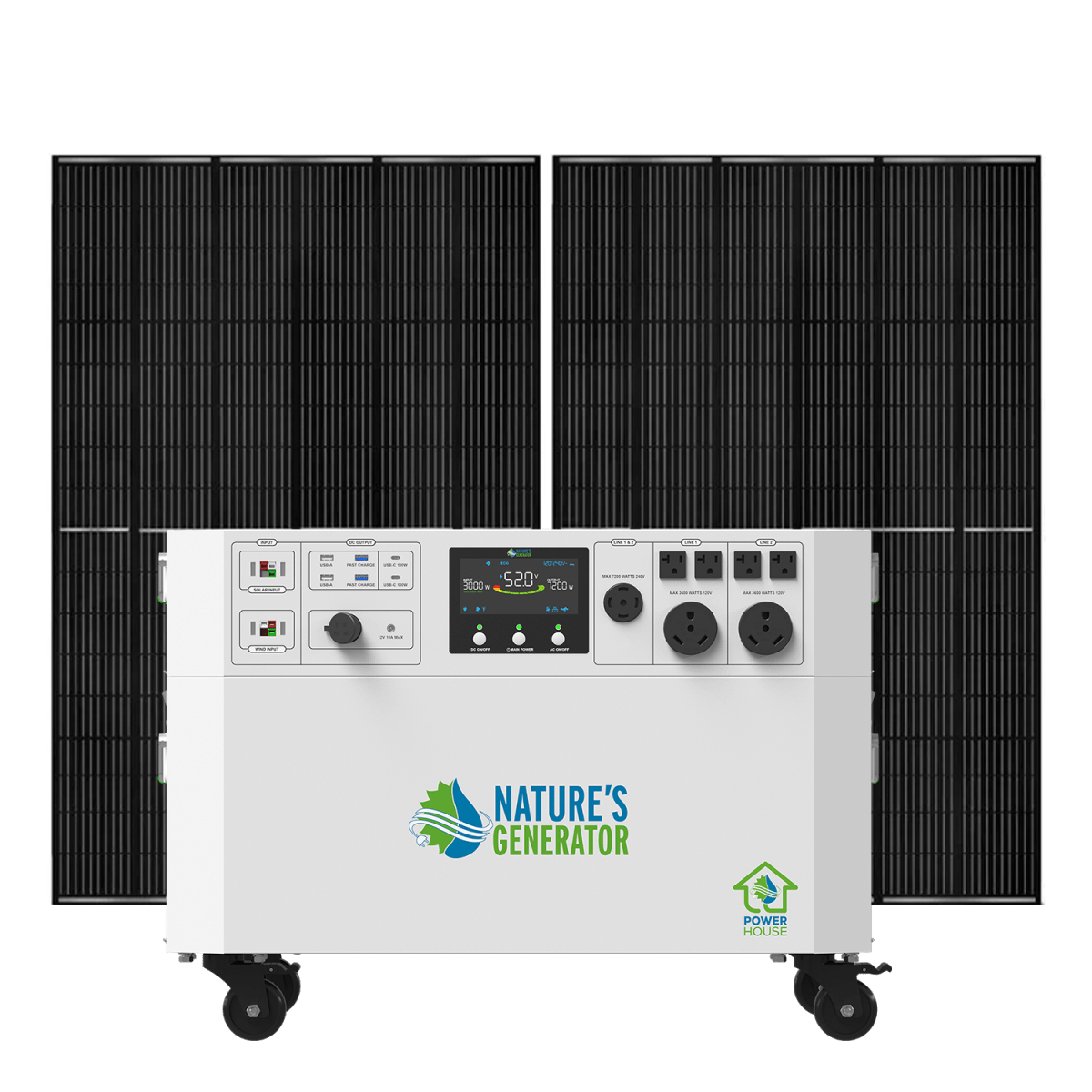 Nature’s Generator Powerhouse Gen 2 Whole Home Solar Generator-EcoPowerit