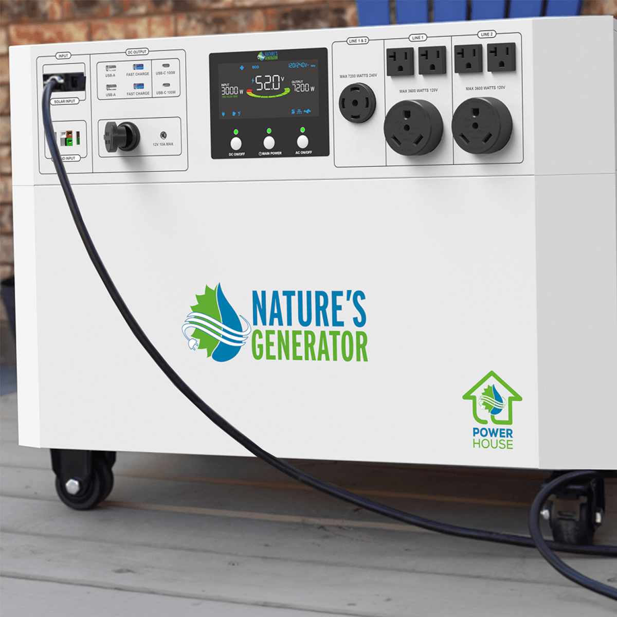 Nature’s Generator Powerhouse Gen 2 Whole Home Solar Generator-EcoPowerit