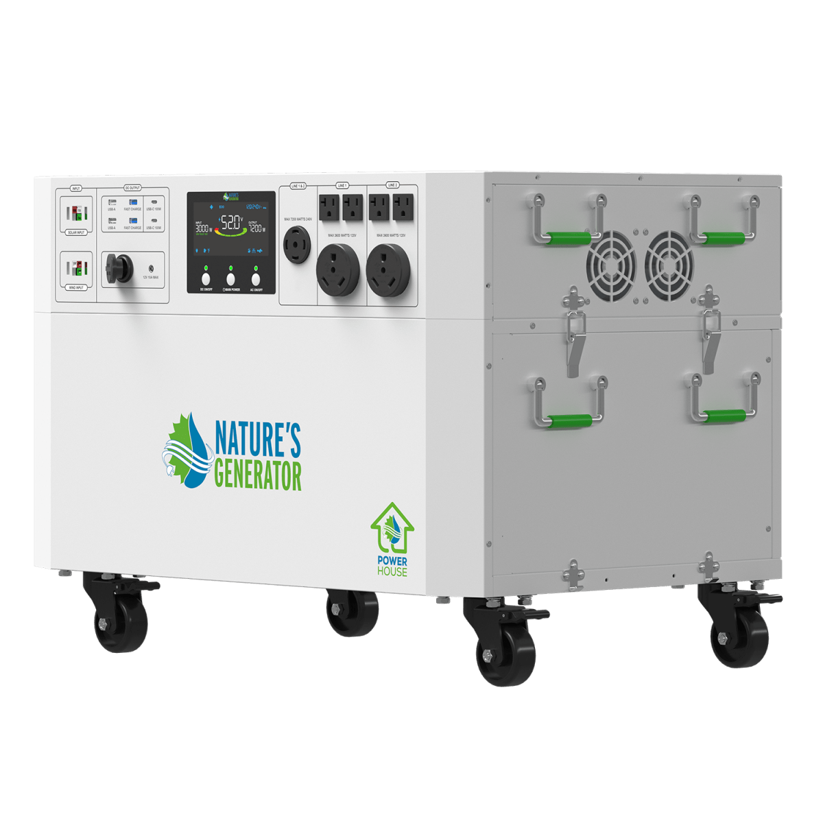 Nature’s Generator Powerhouse Gen 2 Whole Home Solar Generator-EcoPowerit