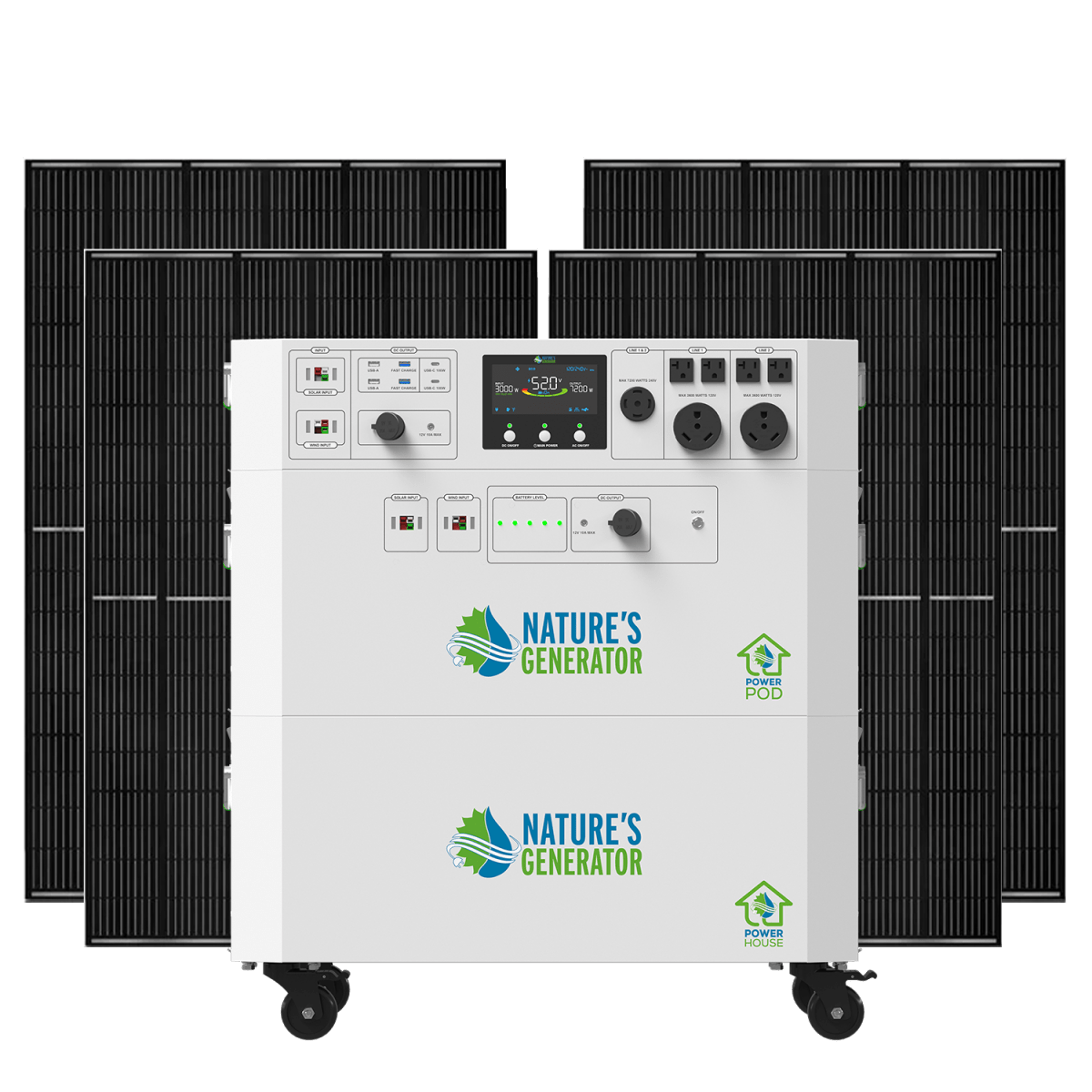 Nature’s Generator Powerhouse Gen 2 Whole Home Solar Generator-EcoPowerit