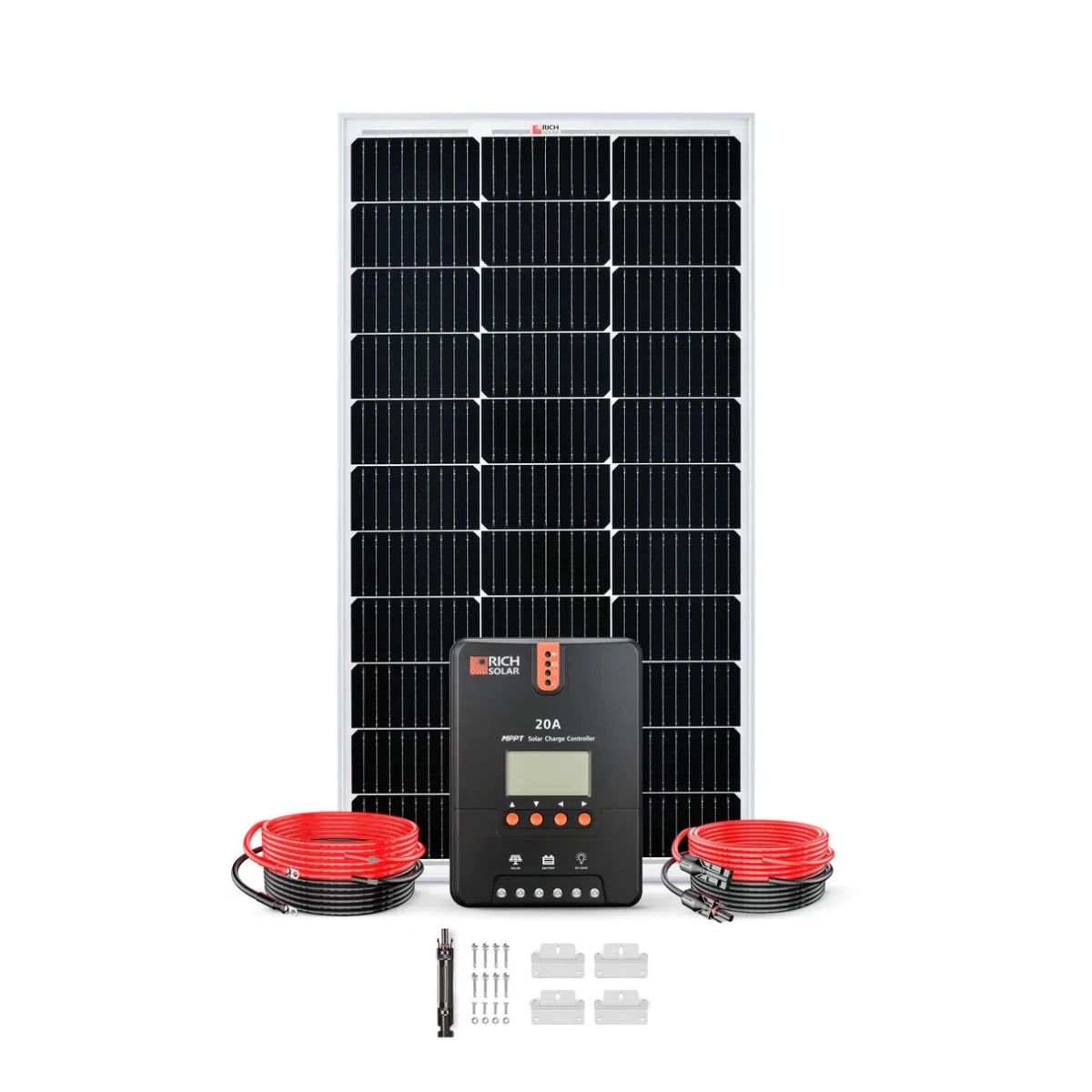 Rich Solar 100 Watt RV & Camping Solar Kit-EcoPowerit