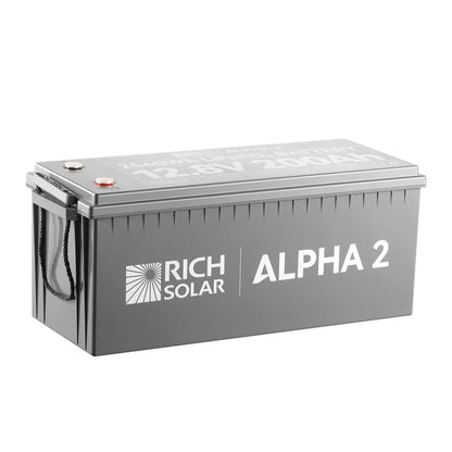 Rich Solar ALPHA 2 Series | 12V 200Ah LiFePO4 Battery | Best 12V Deep Cycle Lithium Battery for RVs, Trailers, Vans, Boats, Off-Grid-EcoPowerit