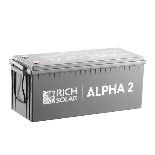 Rich Solar ALPHA 2 Series | 12V 200Ah LiFePO4 Battery | Best 12V Deep Cycle Lithium Battery for RVs, Trailers, Vans, Boats, Off-Grid-EcoPowerit