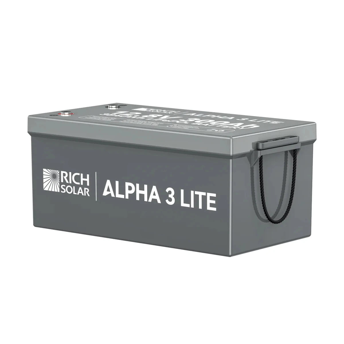 Rich Solar ALPHA 3 Series | Fast-Charging 12V 300Ah LiFePO4 Battery for RVs, Cabinets, Off-Grid| Internal Heat Technology | Bluetooth-EcoPowerit