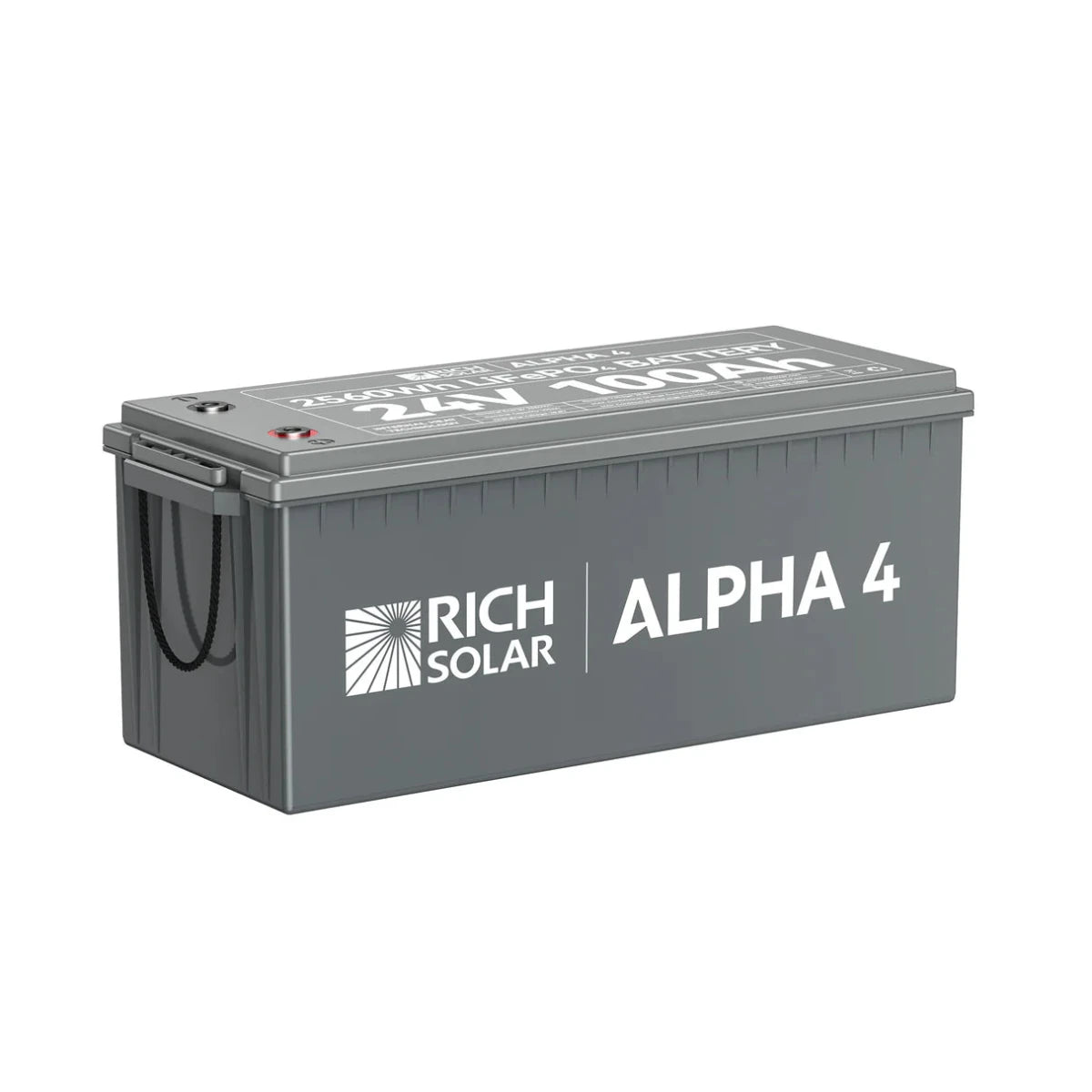 Rich Solar ALPHA 4 Series | 24V 100Ah LiFePO4 Battery | Fast-Charging 24V Lithium Battery for RVs, Trailers, Vans, Boats, Off-Grid, Backup-EcoPowerit